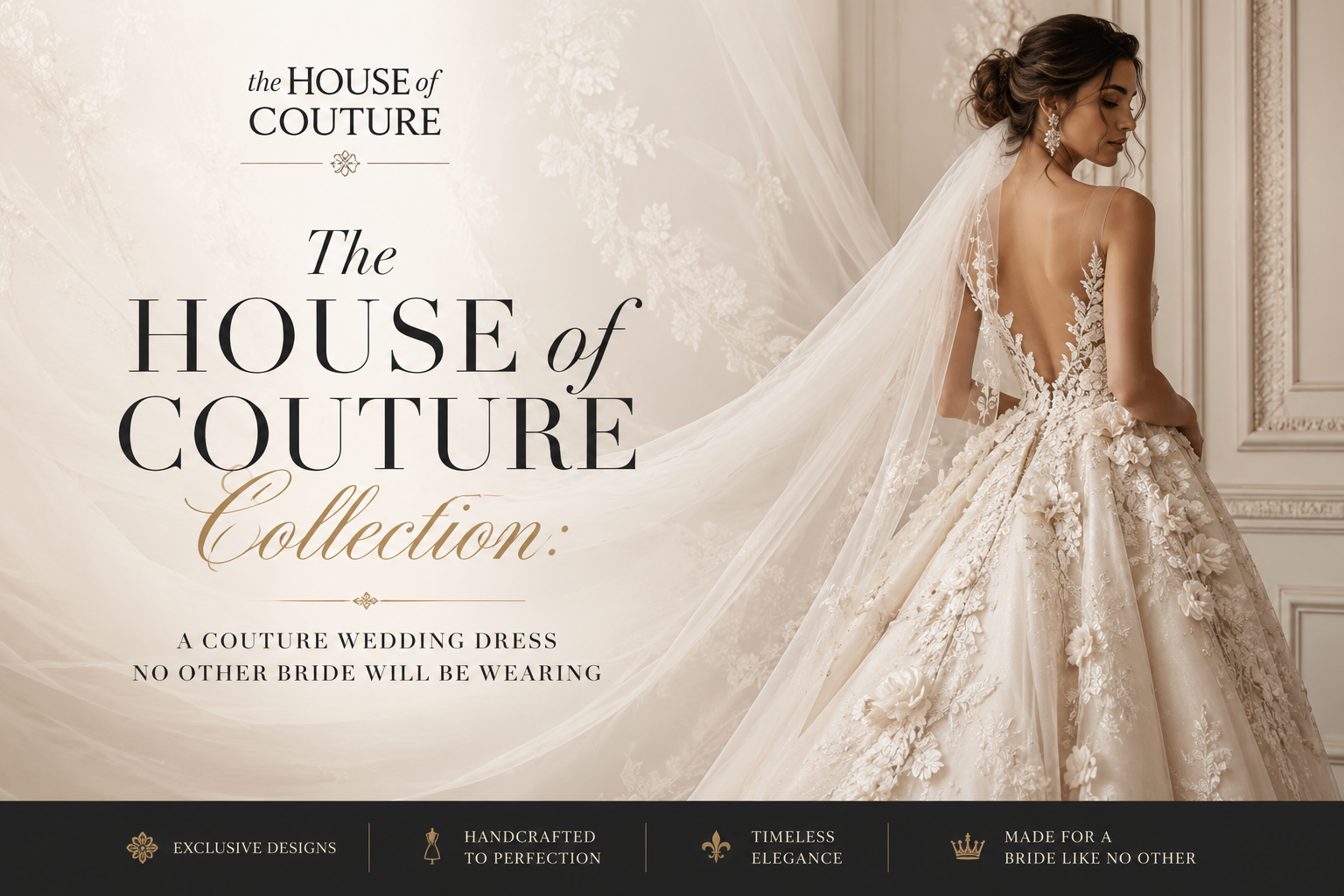 The House of Couture Collection: A Couture Wedding Dress No Other Bride Will Be Wearing